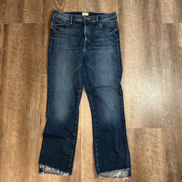 MOTHER Jeans The Insider Crop Step Fray in Sweet and Sassy Size 30 - Picture 4 of 13